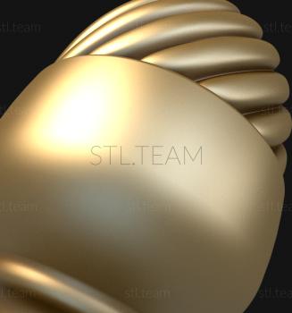 3D модель 3d stl модель шишки/навершия для столба, файл для ЧПУ (STL)